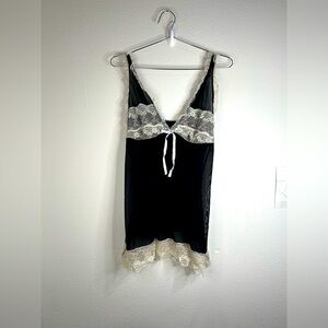 Marilyn Monroe Black Lace Slip Dress - Size Medium